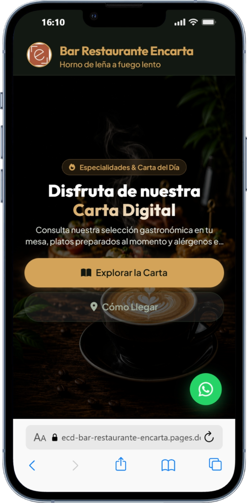 Simulador de Carta Digital en Smartphone